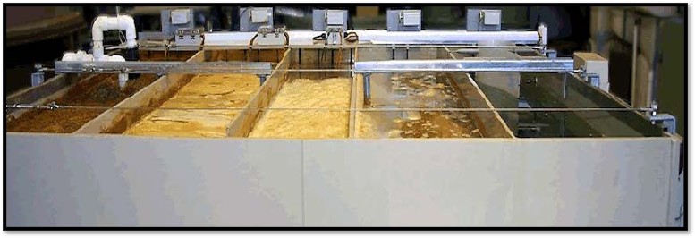 Commissioned treatment chambers installed and instrumented inside the facility